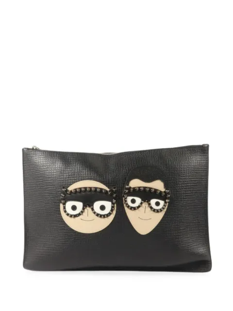 Dolce & Gabbana Pre-Owned DGFamily leather clutch bag