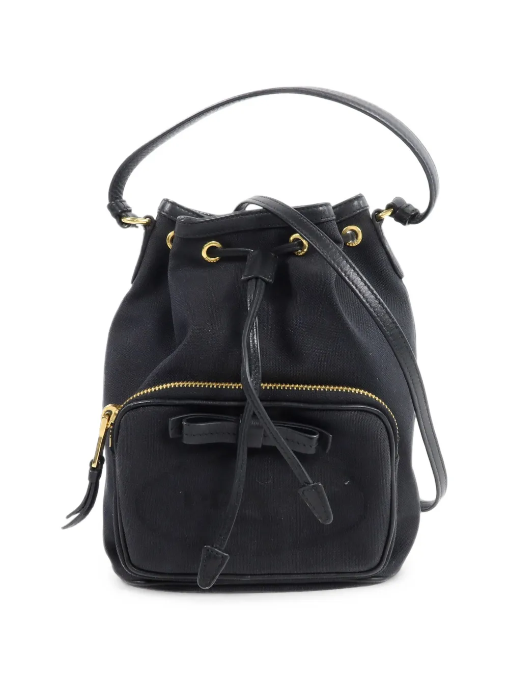 Prada Pre-Owned sac banane à détail de nœud - Noir Prada Pre-Owned sac banane à détail de nœud - Noir