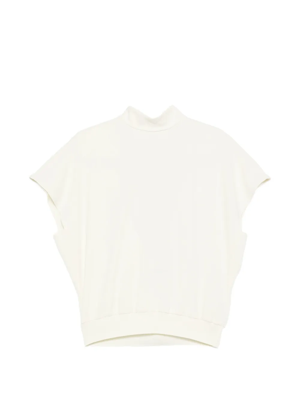 Eleh open-back draped blouse - Toni neutri