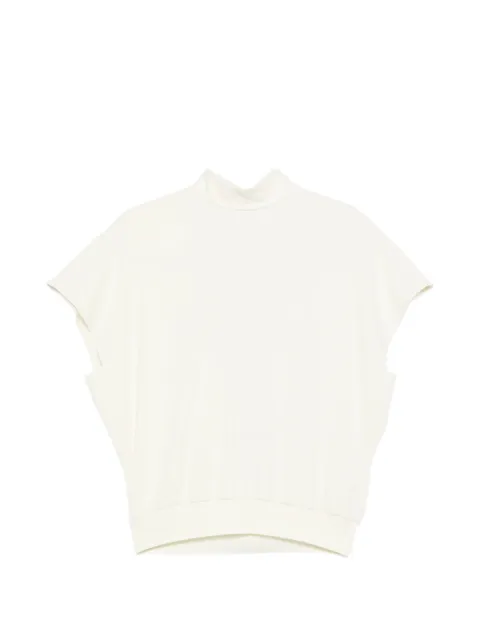 Eleh open-back draped blouse