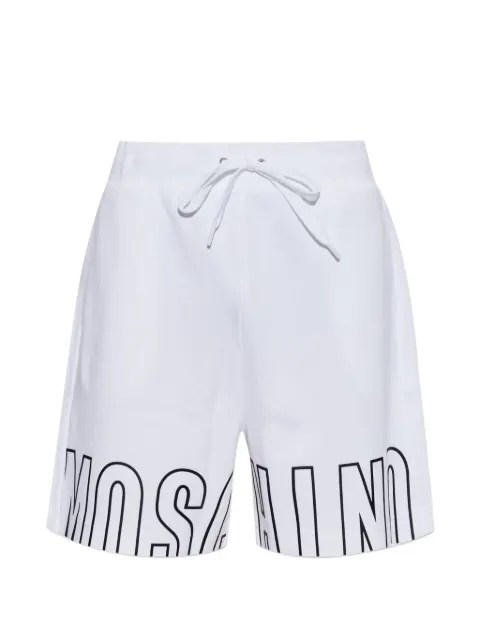 Moschino logo-print track shorts