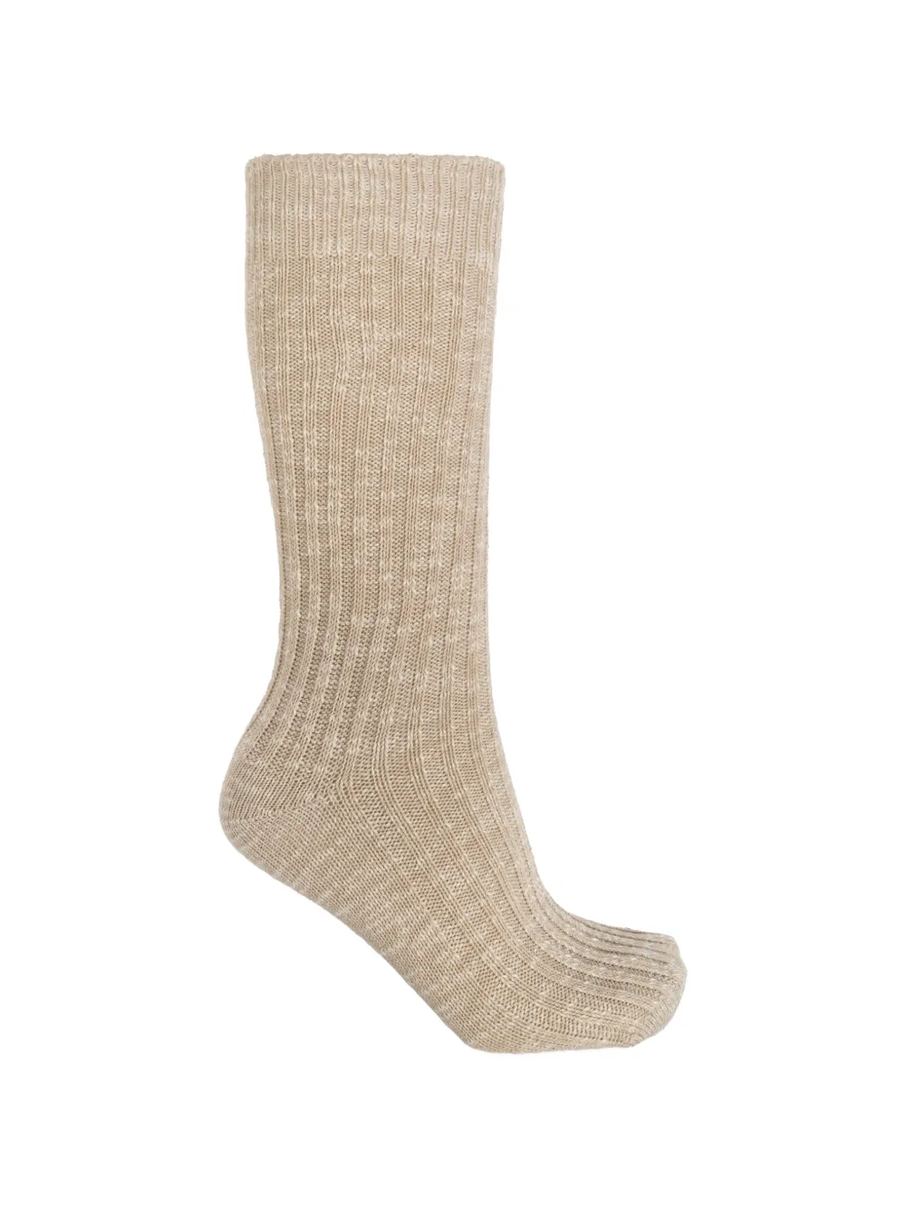 Birkenstock Ribgebreide sokken Beige