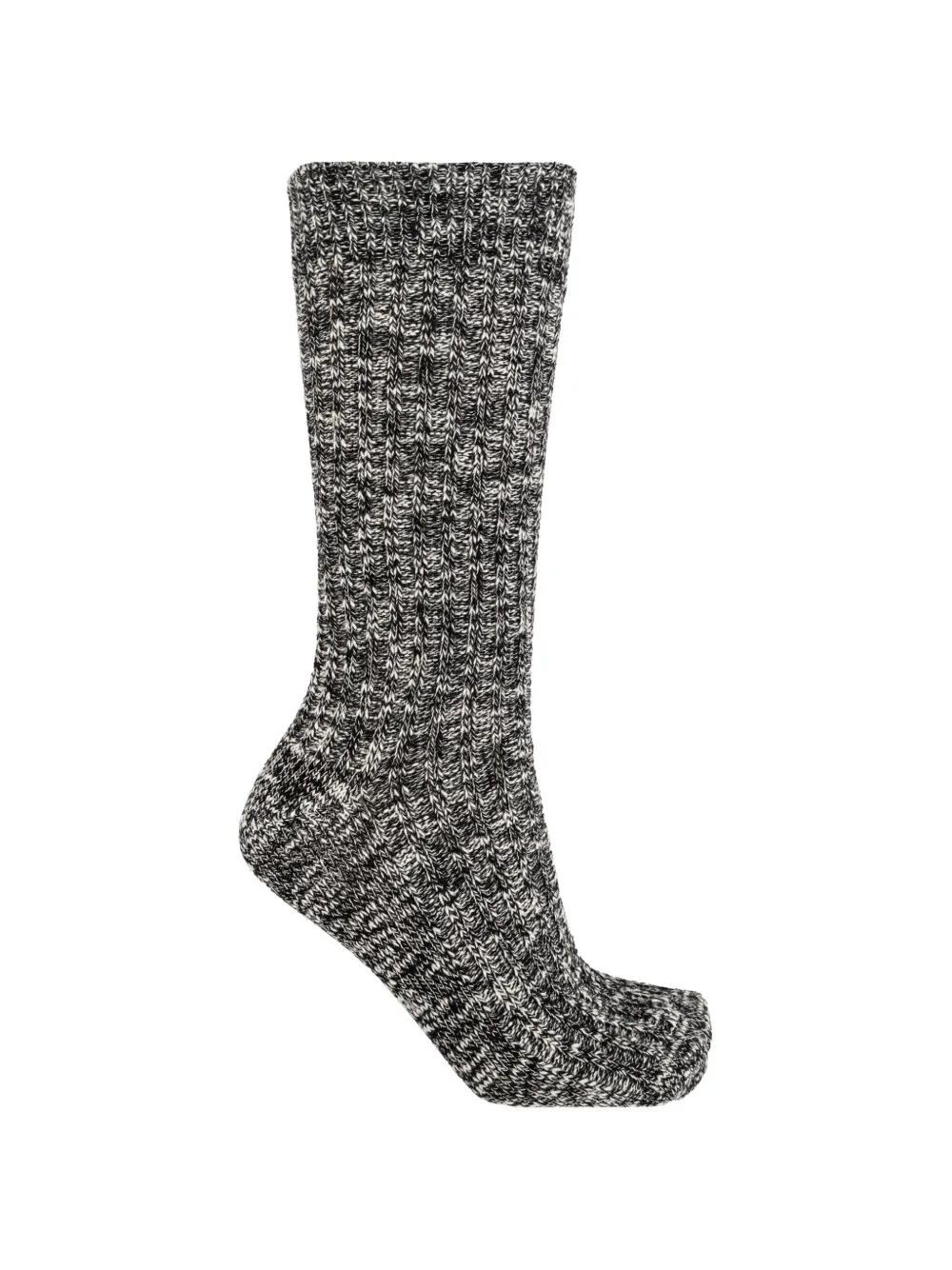 Birkenstock marl-knit ribbed socks - Nero