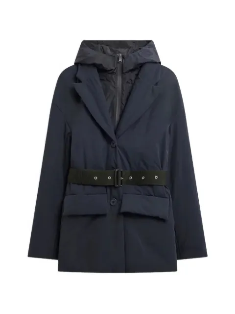 Semicouture Agnes belted hooded coat