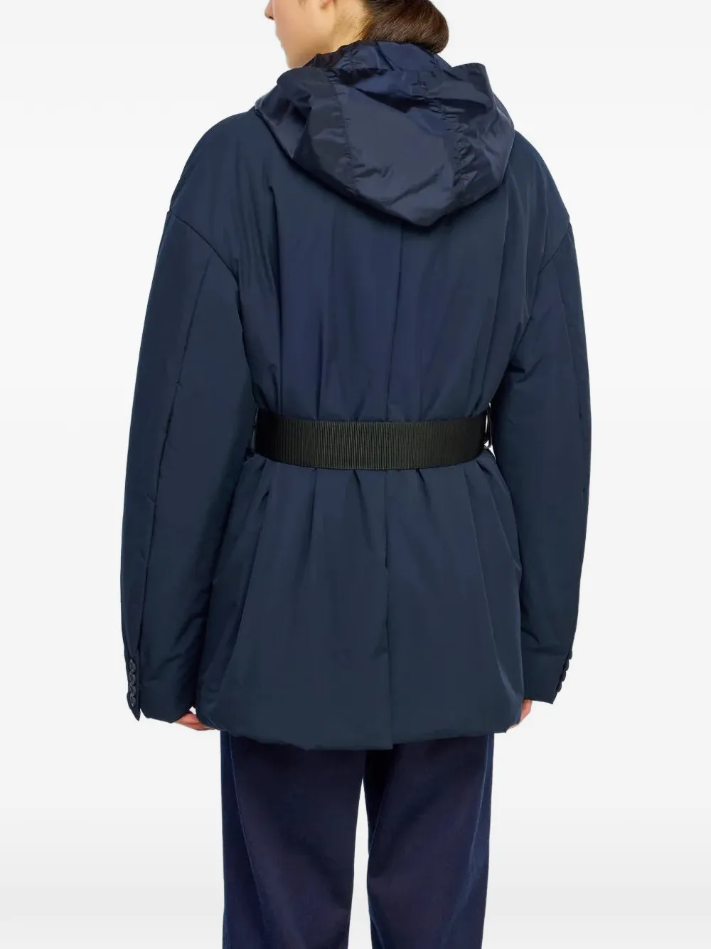 Semicouture Jas met capuchon Blauw