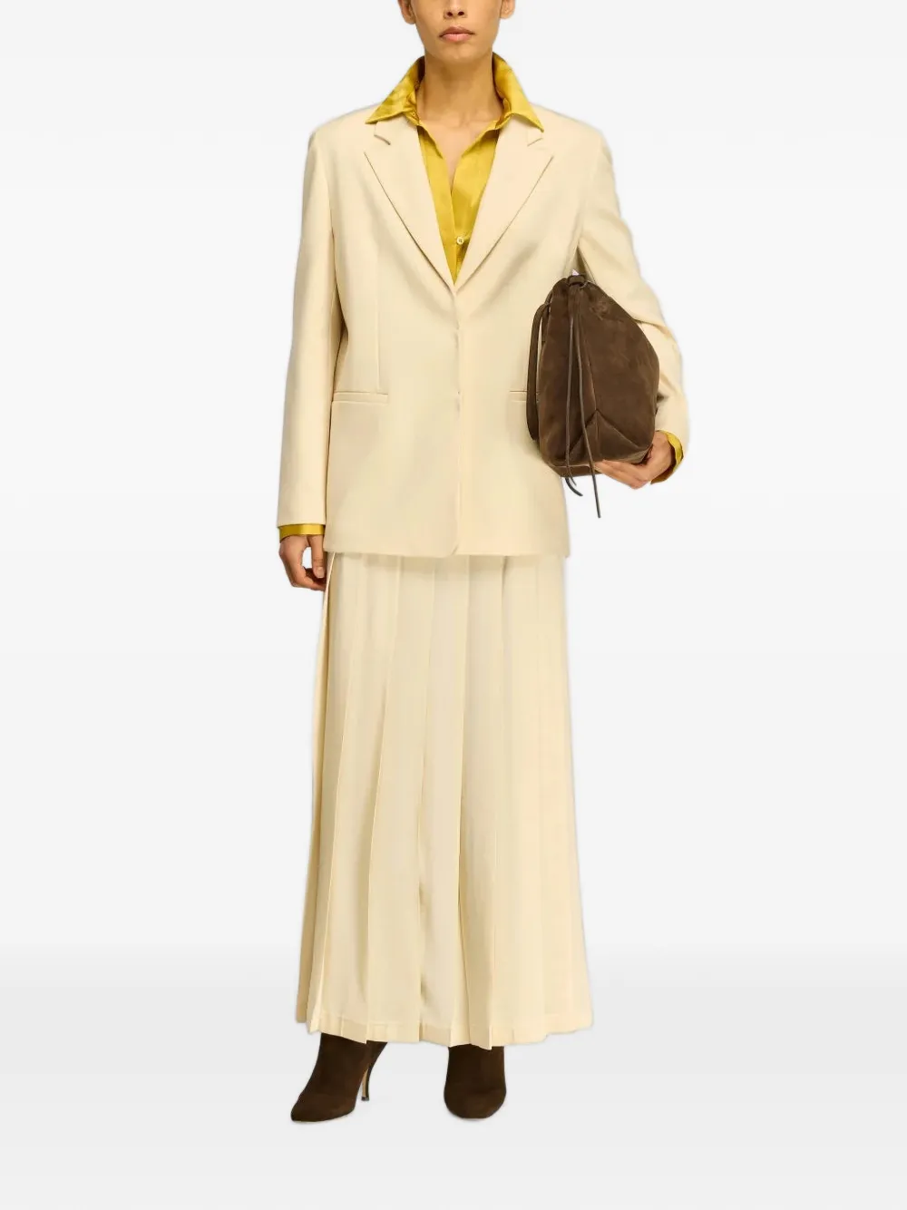 Semicouture Jolene blazer met knopen Geel