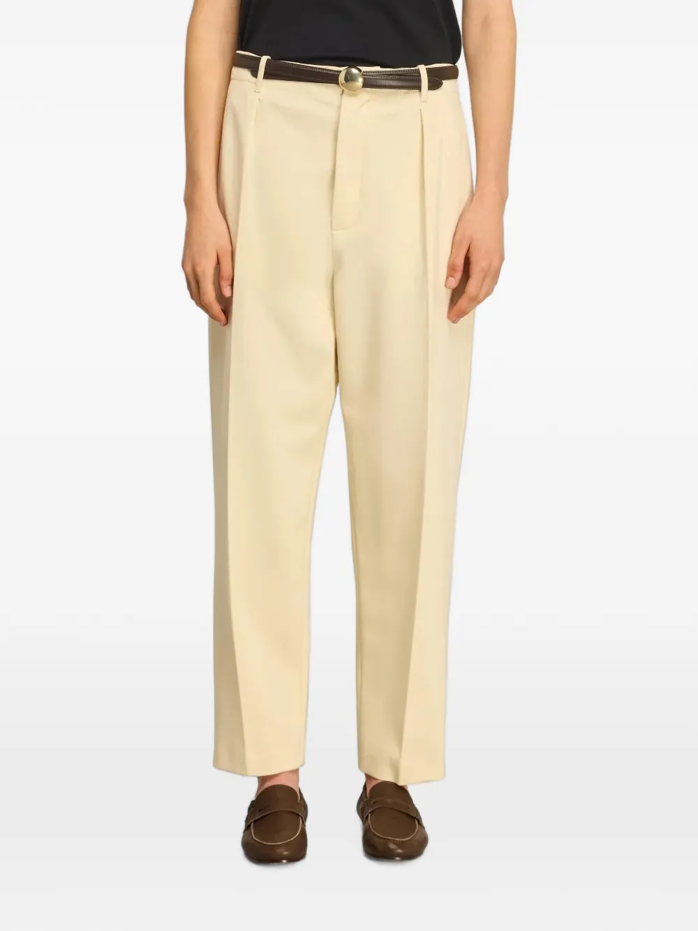 Semicouture Tera pleated straight-leg trousers