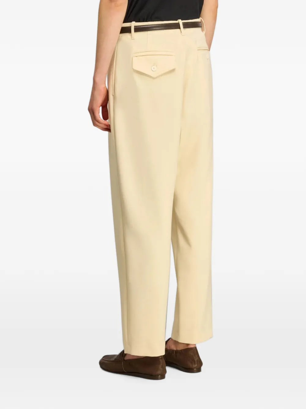 Semicouture Tera straight plooibroek Beige