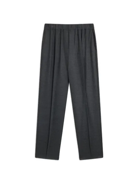 Semicouture Alfie elasticated pressed-crease trousers