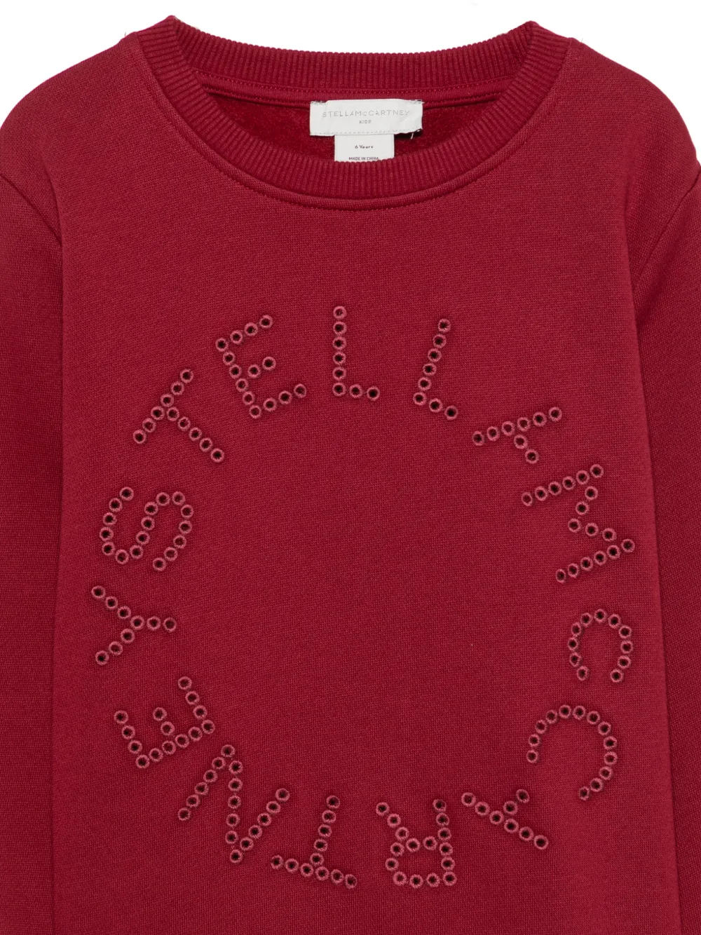 Stella McCartney Kids Trui met geborduurd logo Rood