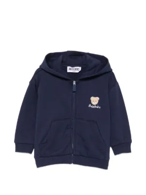 Gucci Kids ロゴ ジップ パーカー | ブルー | FARFETCH JP