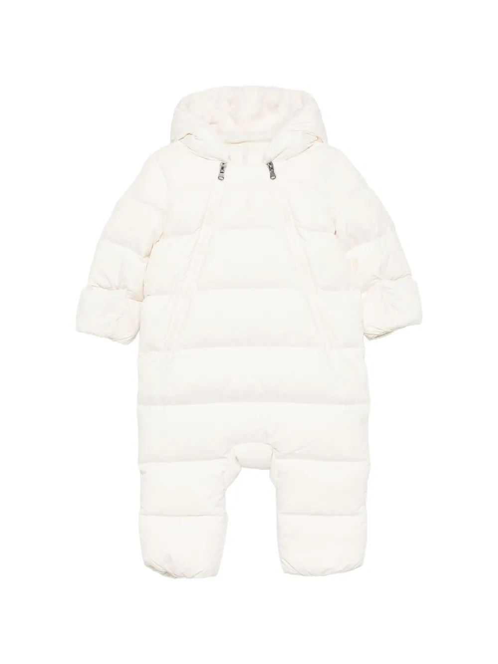 POLO RALPH LAUREN KIDS Gesteppter Schneeanzug mit Kapuze - Nude