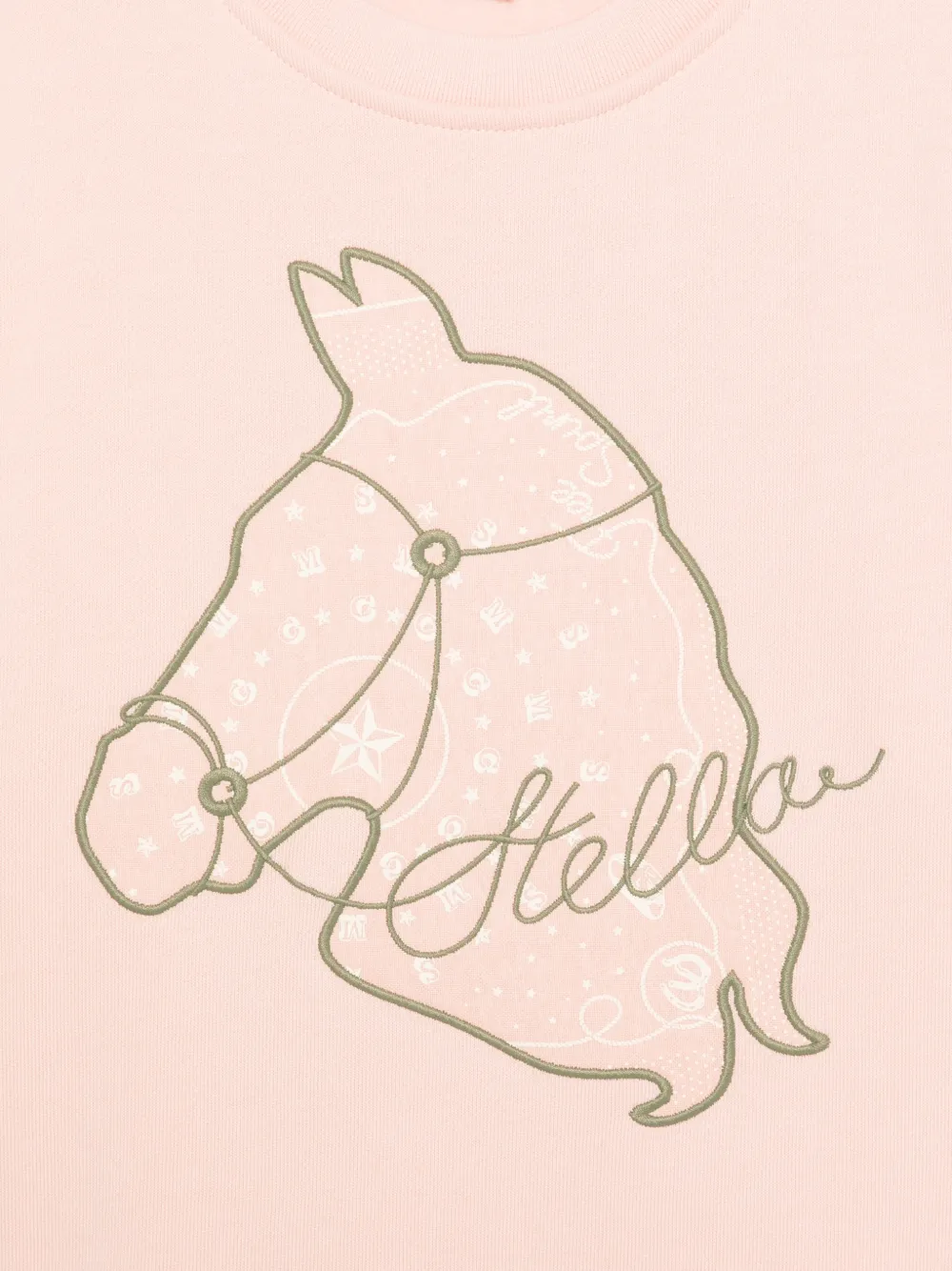 Stella McCartney Kids Sweater met paardenprint Roze
