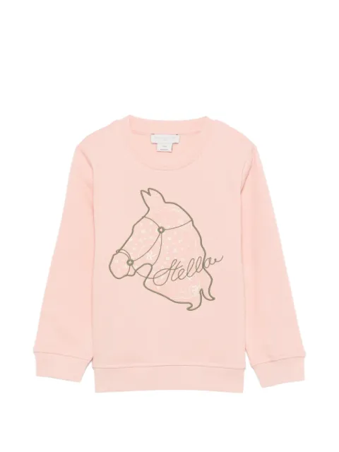 Stella McCartney Kids horse-print sweatshirt