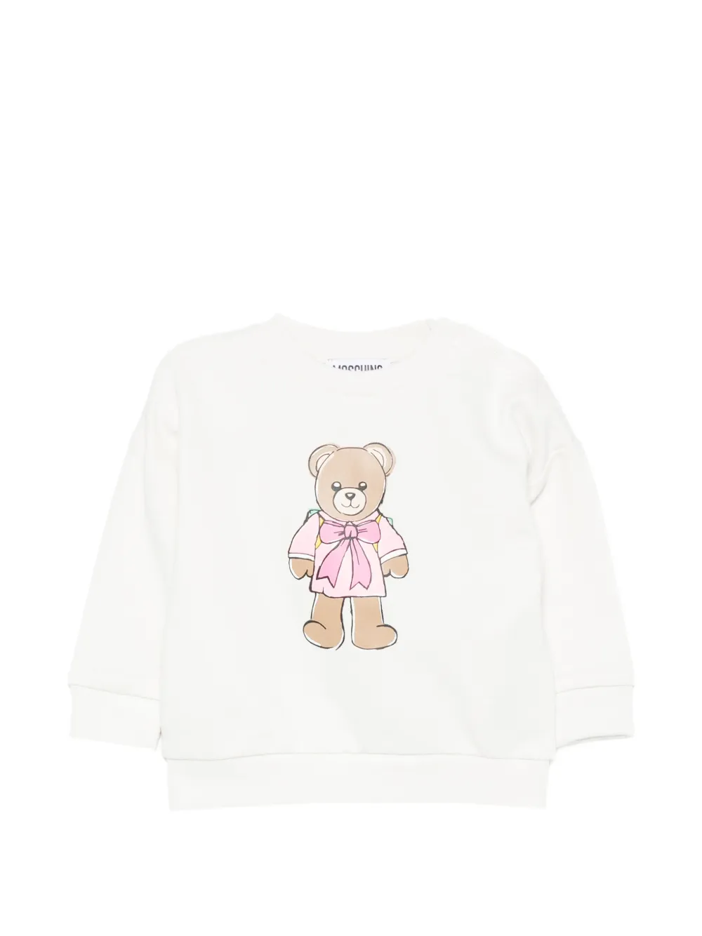 Moschino Kids Teddy Bear print sweatshirt - Bianco