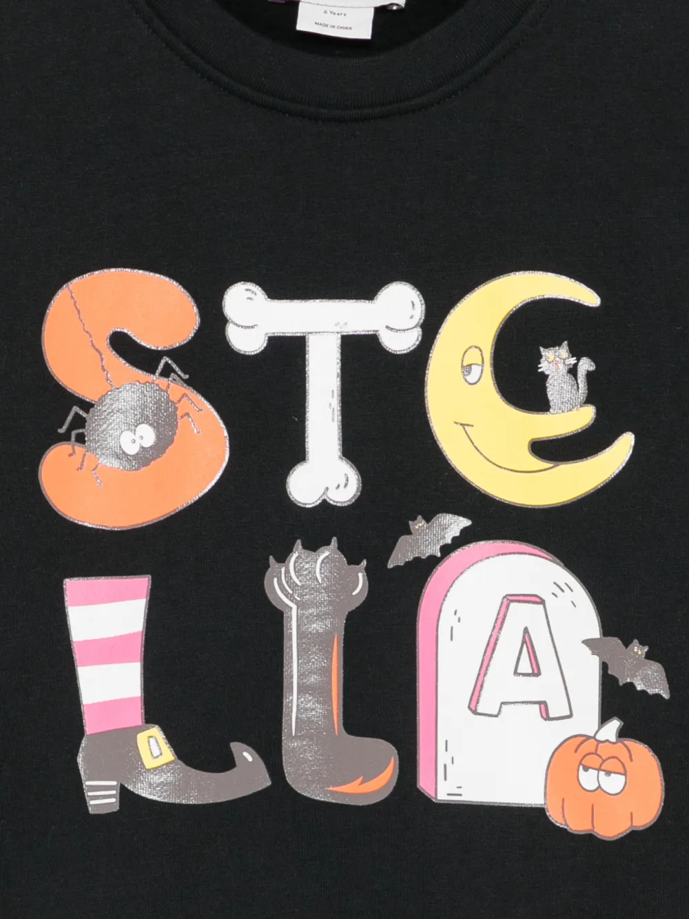 Stella McCartney Kids Trui met logoprint Zwart