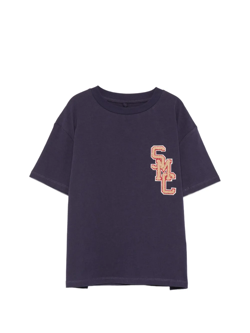 Stella McCartney Kids logo-patch T-shirt - Blu
