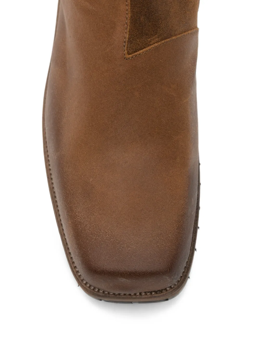 MORGILLO side-zip leather boots Bruin