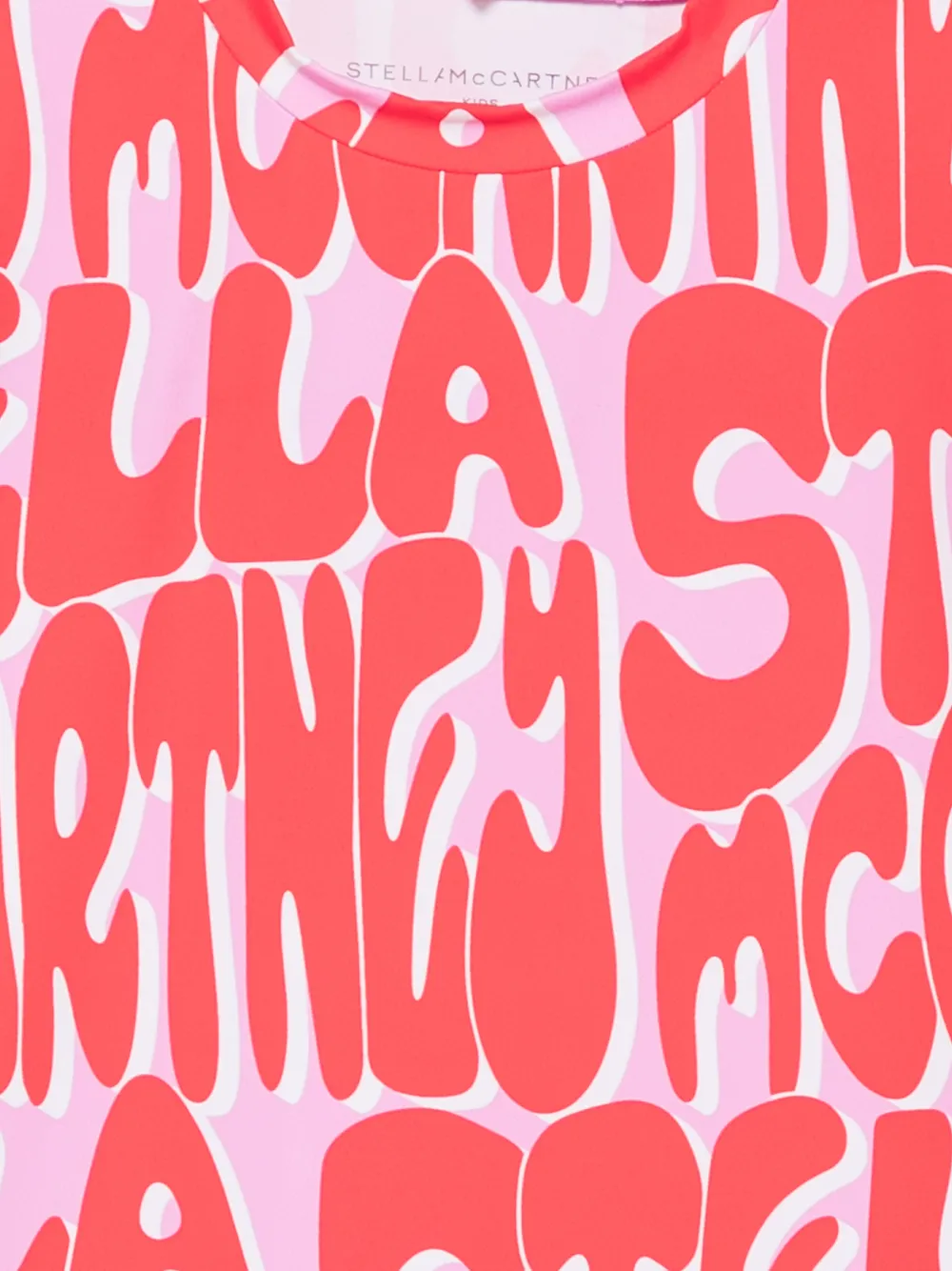 Stella McCartney Kids logo-print long-sleeve T-shirt Roze