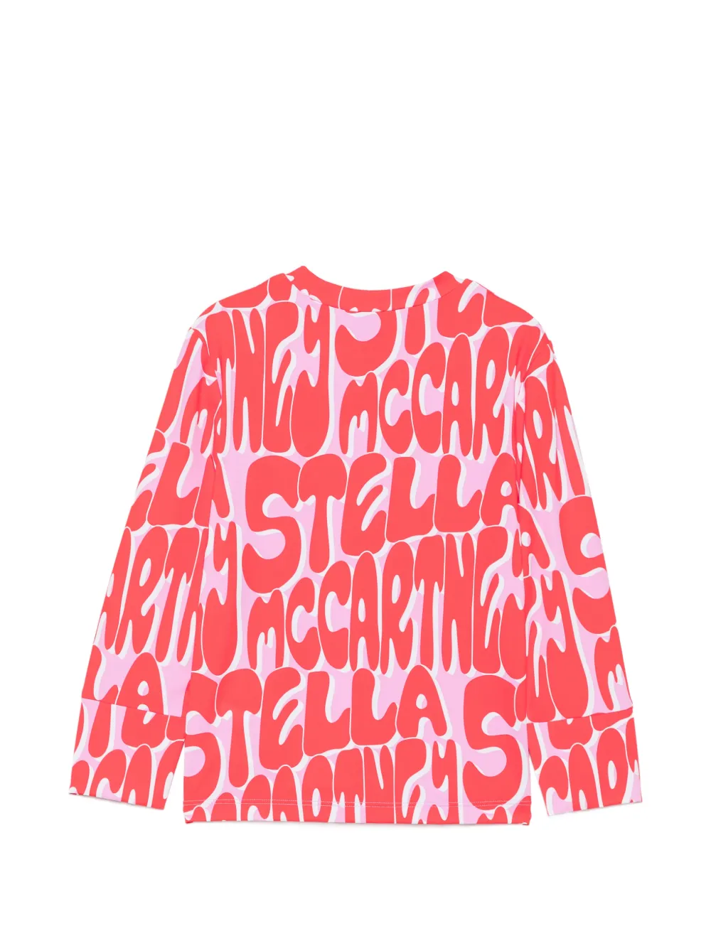 Stella McCartney Kids logo-print long-sleeve T-shirt Roze