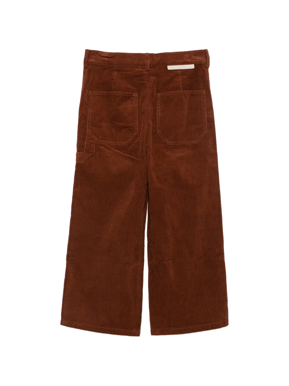 Stella McCartney Kids Cropped broek met vlakken Bruin