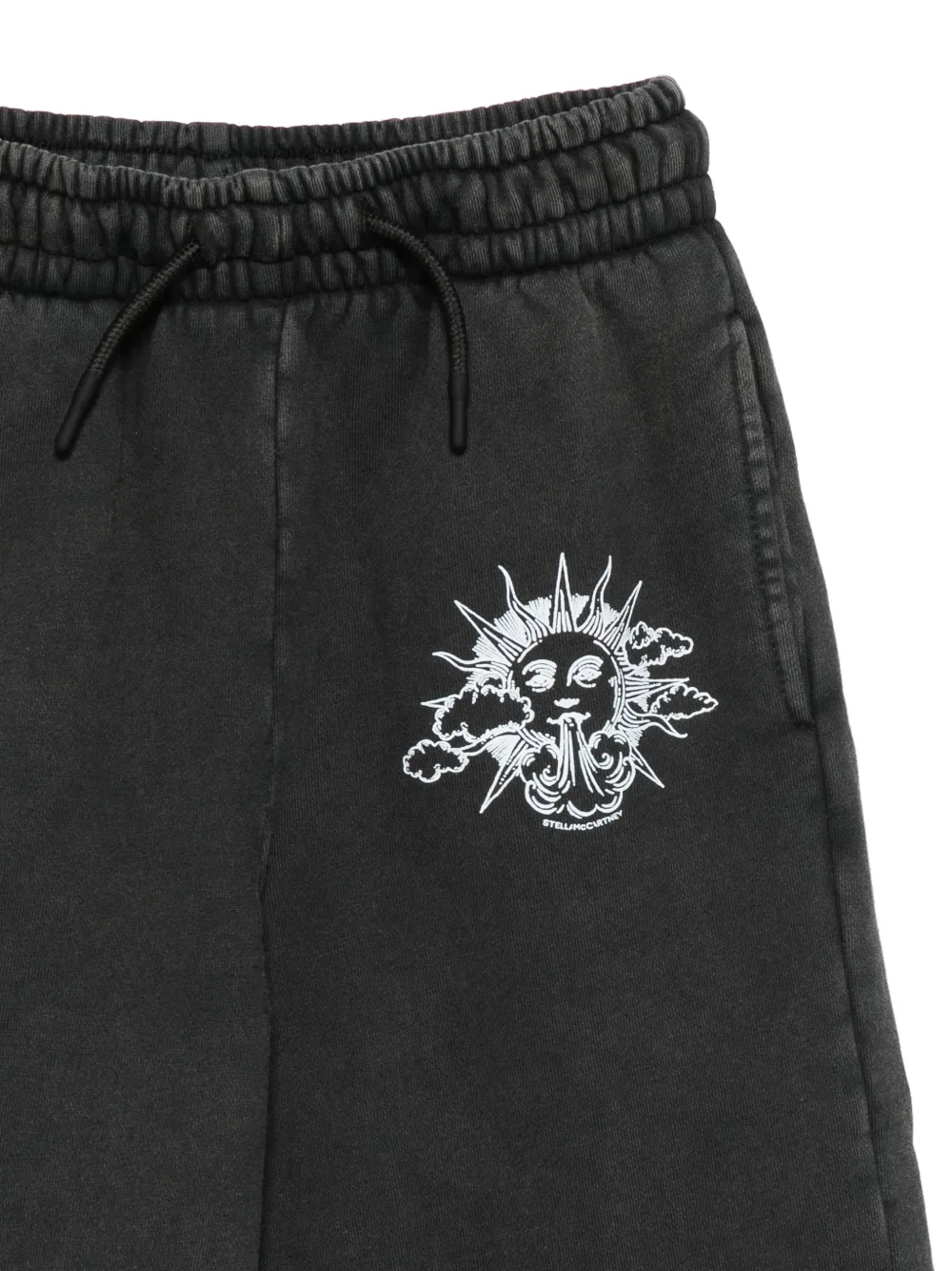 Stella McCartney Kids Trainingsbroek met grafische print Zwart