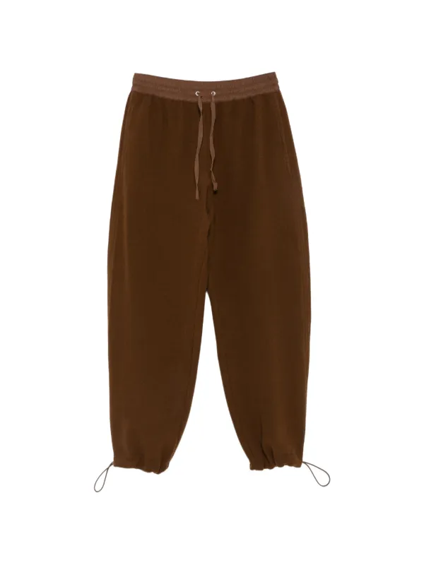 Studio Nicholson Drawstring Trousers in Brown