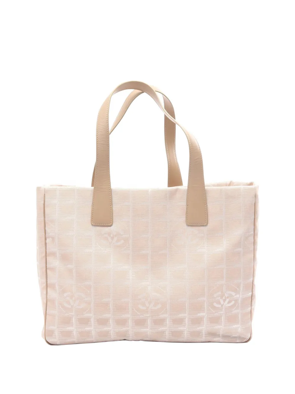 CHANEL Pre-Owned 2002-2003 New Travel Line Tote Bag aus Nylon - Nude
