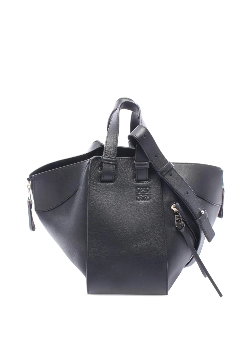 Loewe Pre-Owned 2015-2026 Small Leather Hammock satchel - Nero