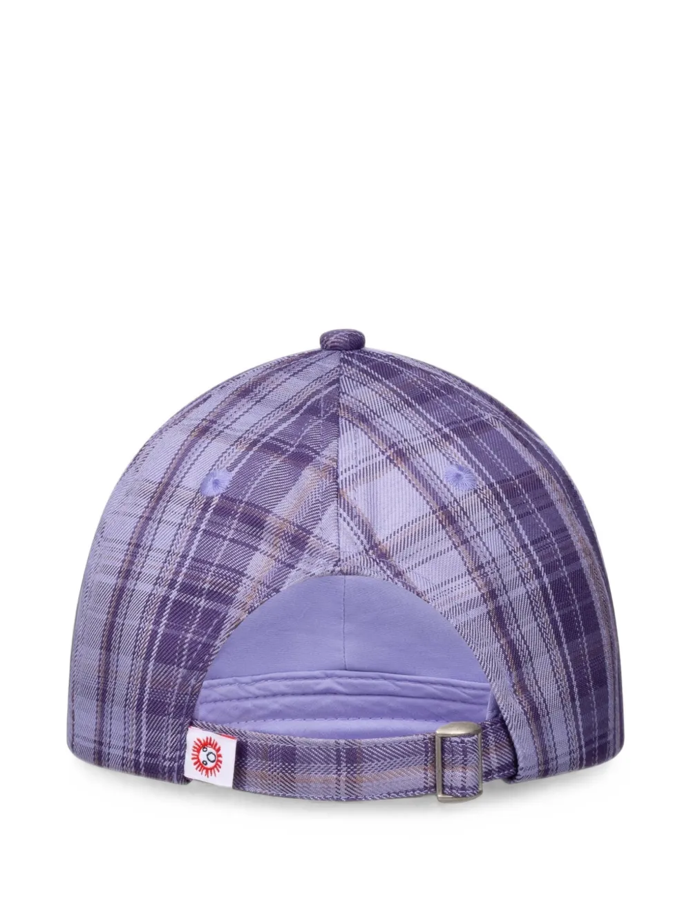 Charles Jeffrey Loverboy Pet met tartanruit en geborduurd logo Paars