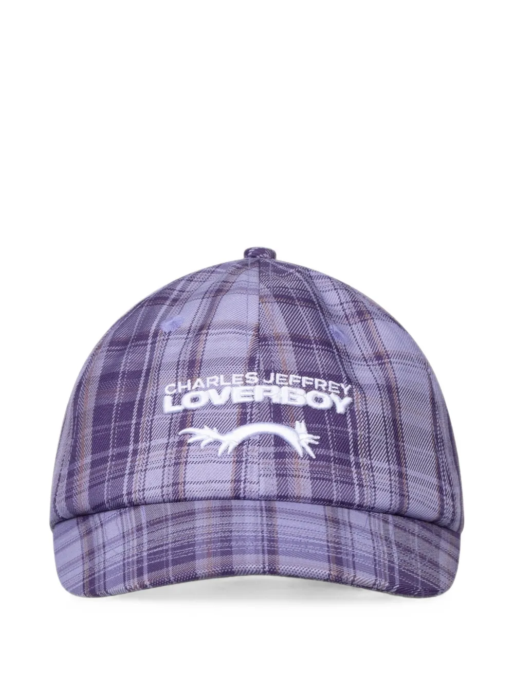 Charles Jeffrey Loverboy tartan embroidered-logo cap