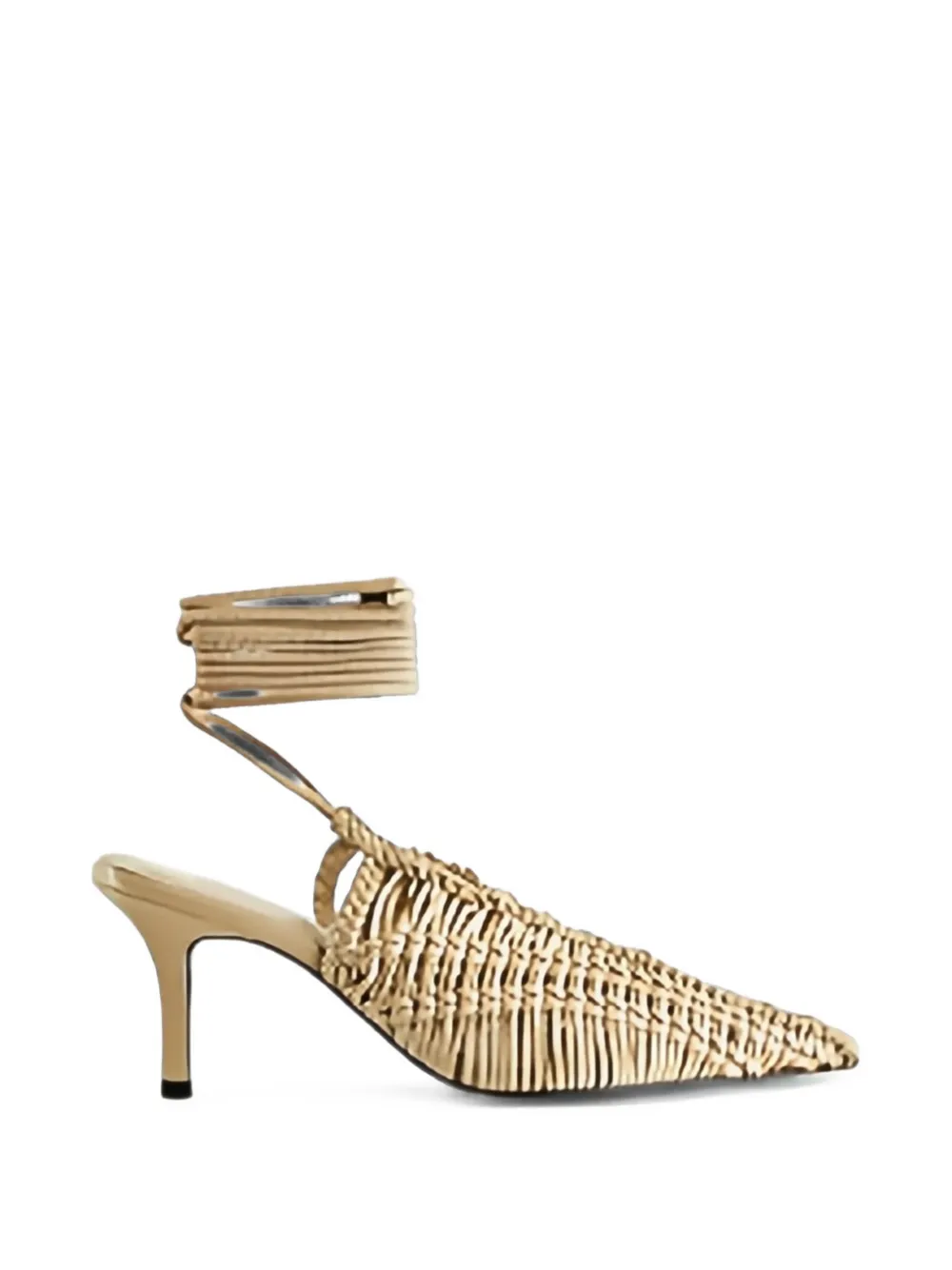 Patrizia Pepe tie-fastening leather pumps