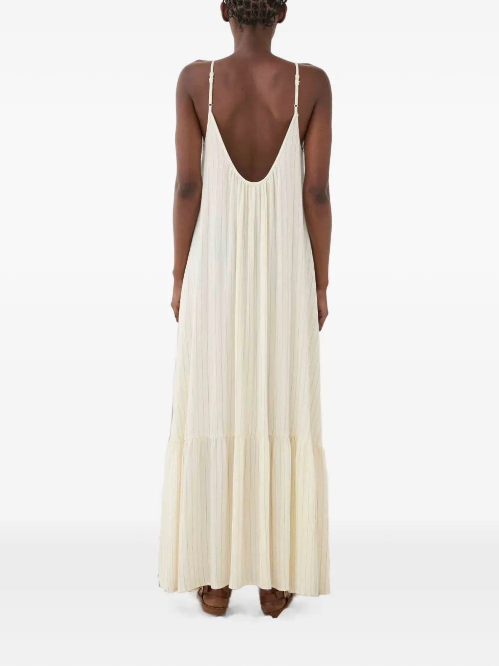 Eleh Gelaagde jurk Beige