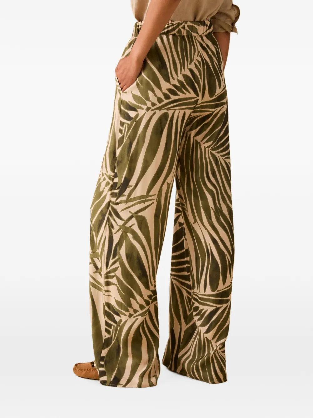 Pennyblack Broek met wijde pijpen Beige