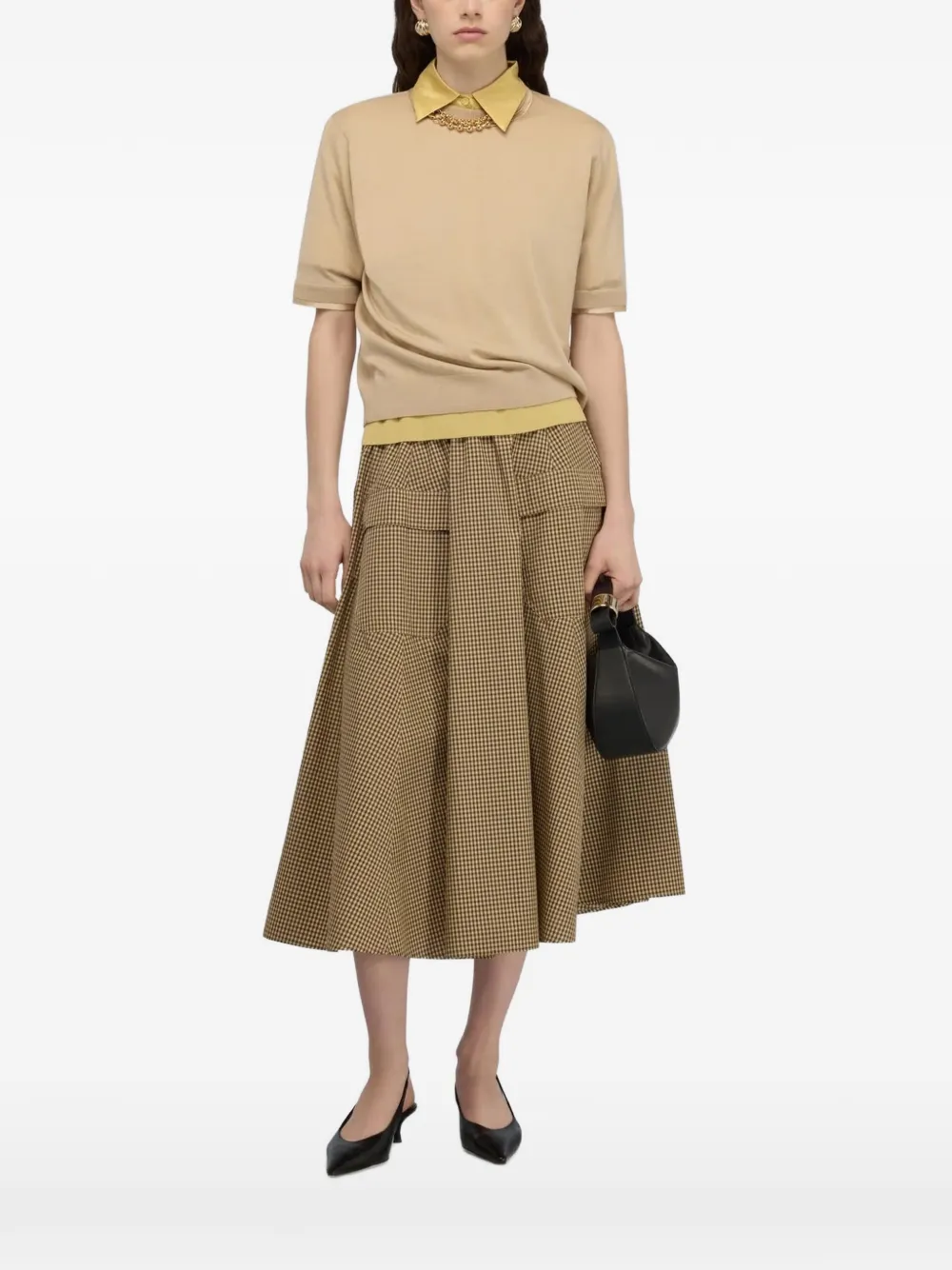 Semicouture Alma short-sleeve sweater · L
