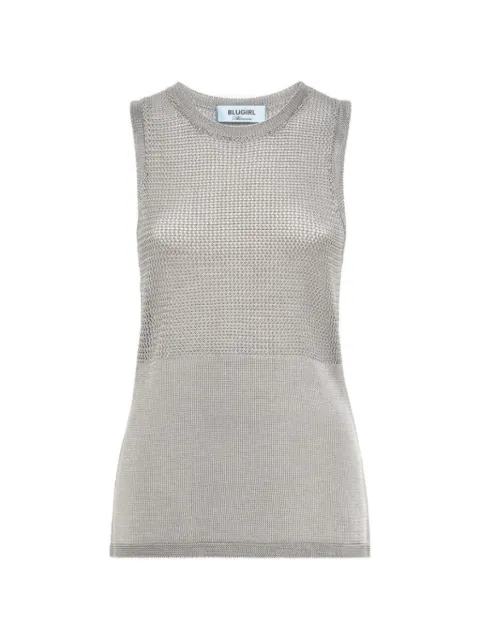 Blugirl perforated knit top