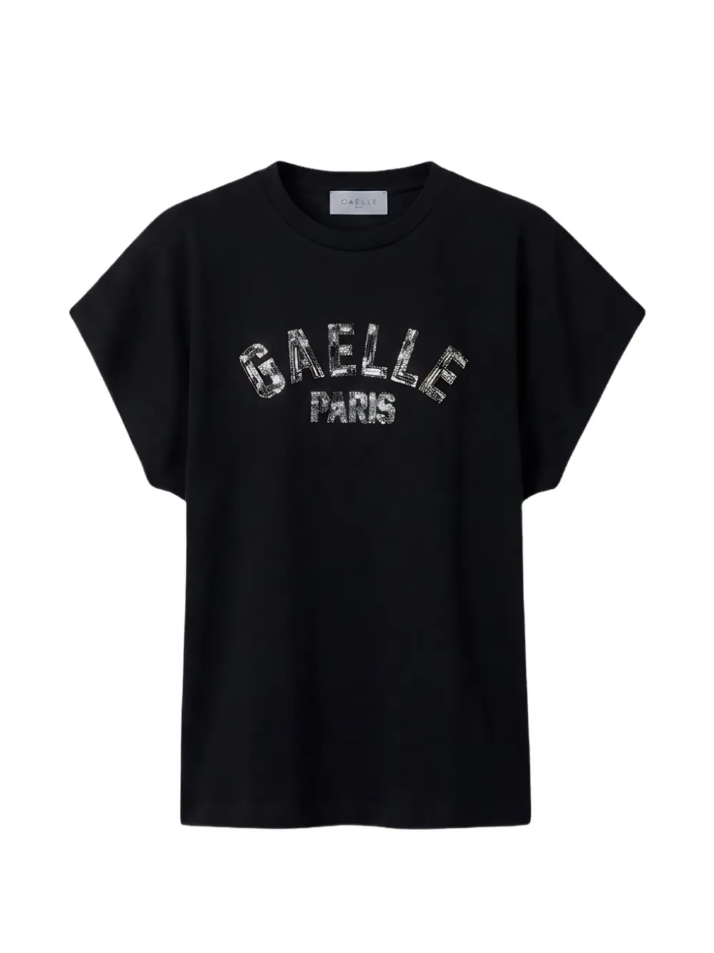 Gaëlle Paris sequin-embellished logo T-shirt