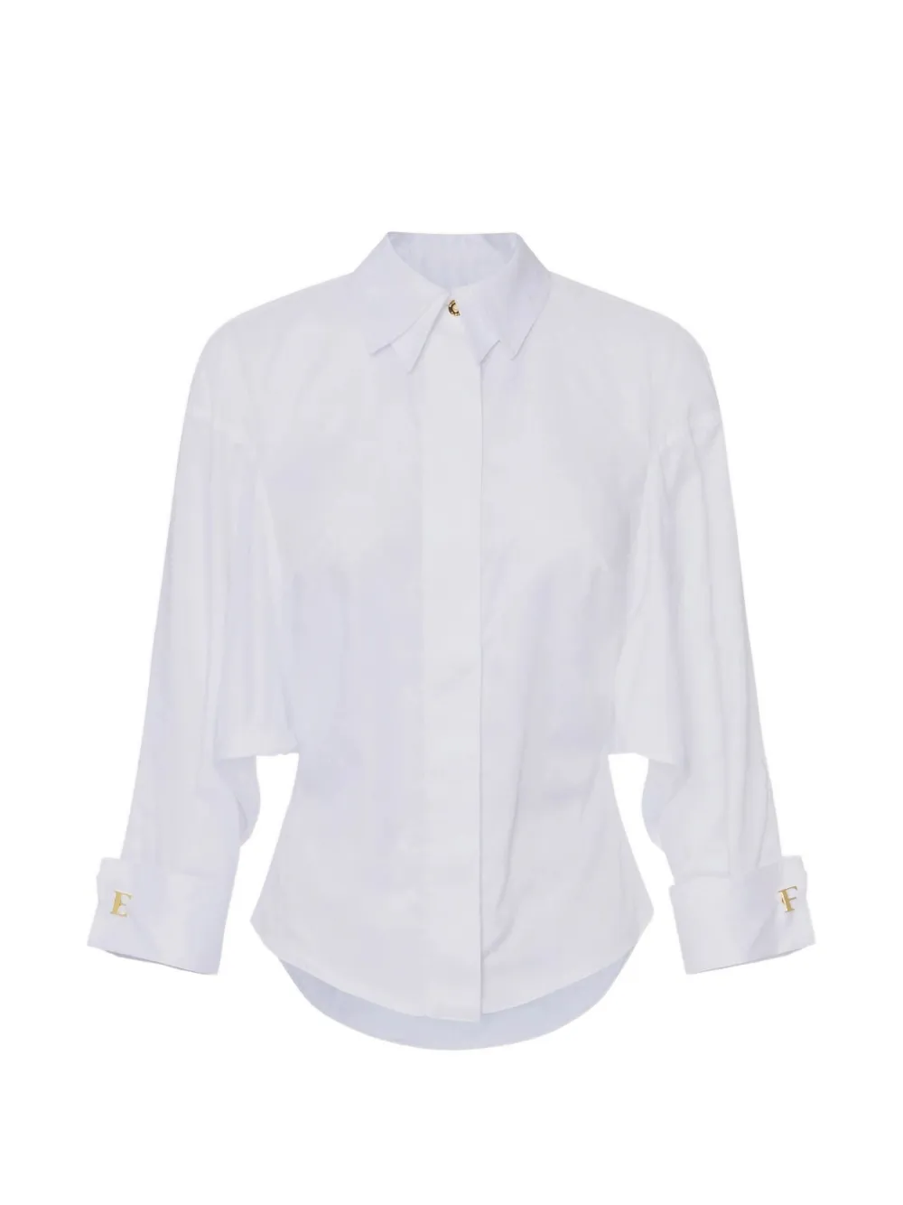 Elisabetta Franchi jacquard cotton shirt with cufflinks