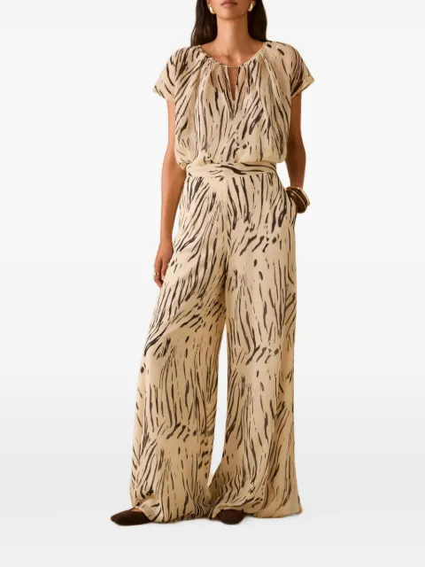 Pennyblack Vespa zebra-print palazzo pants