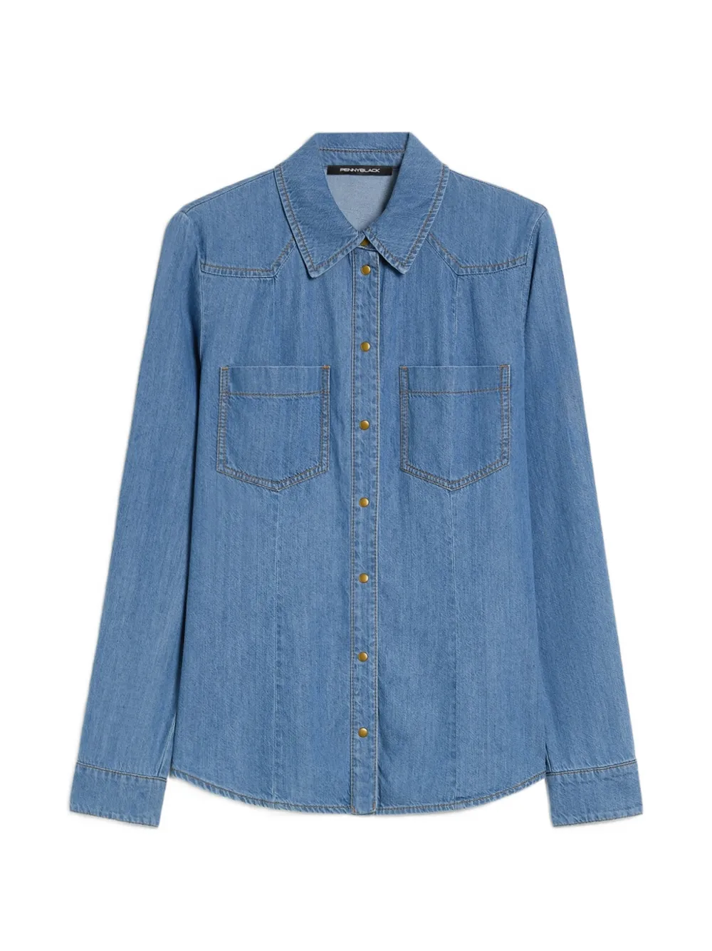 Pennyblack Western-style denim shirt - Blu