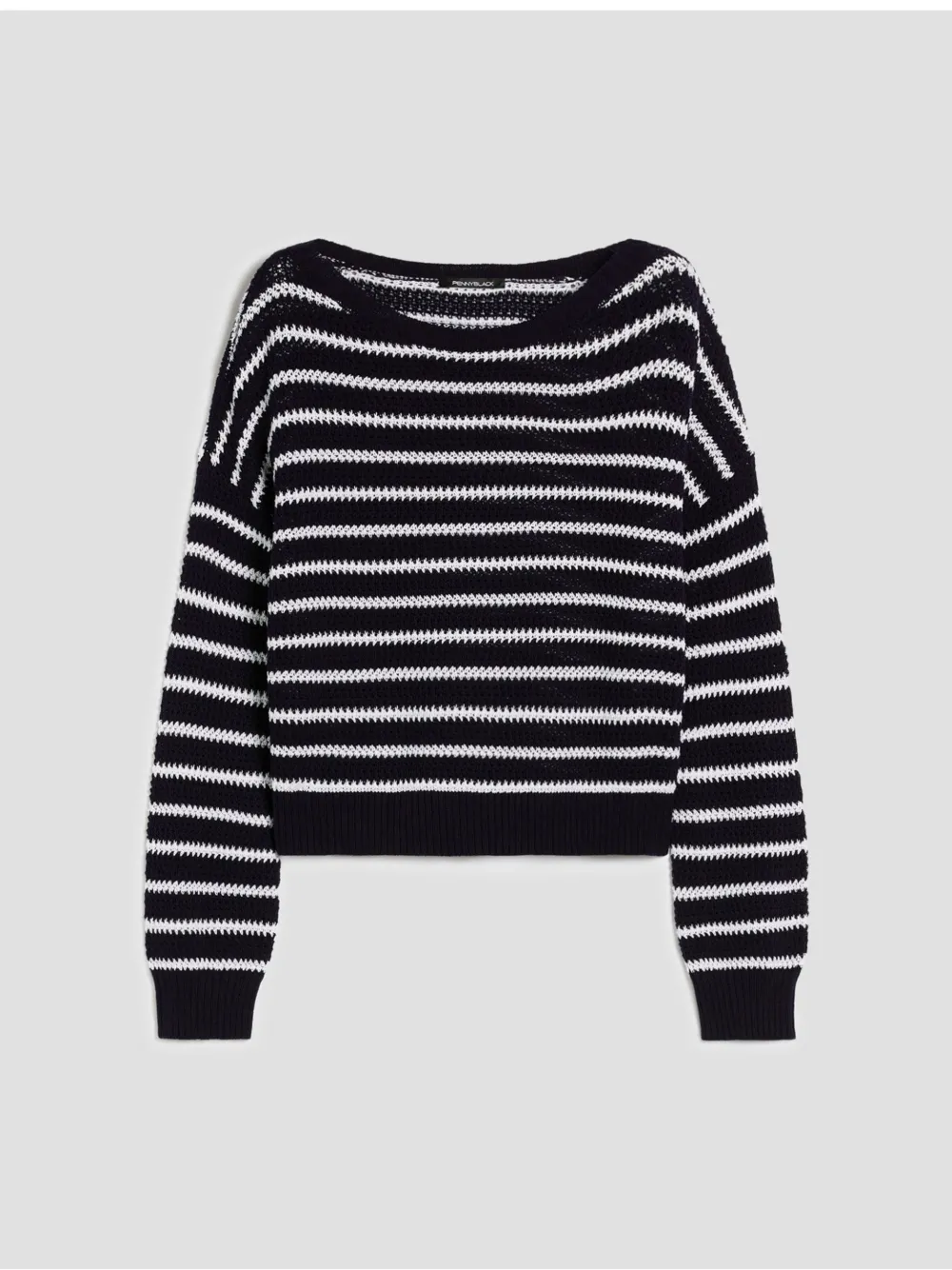Pennyblack horizontal-stripe drop-shoulder sweater - Blu