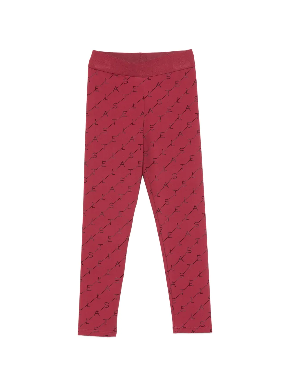 Stella McCartney Kids logo-print leggings - Rosso