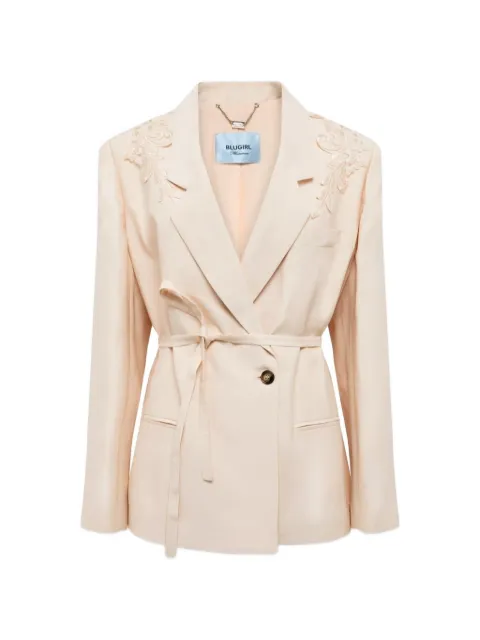 Blugirl embroidered belted blazer