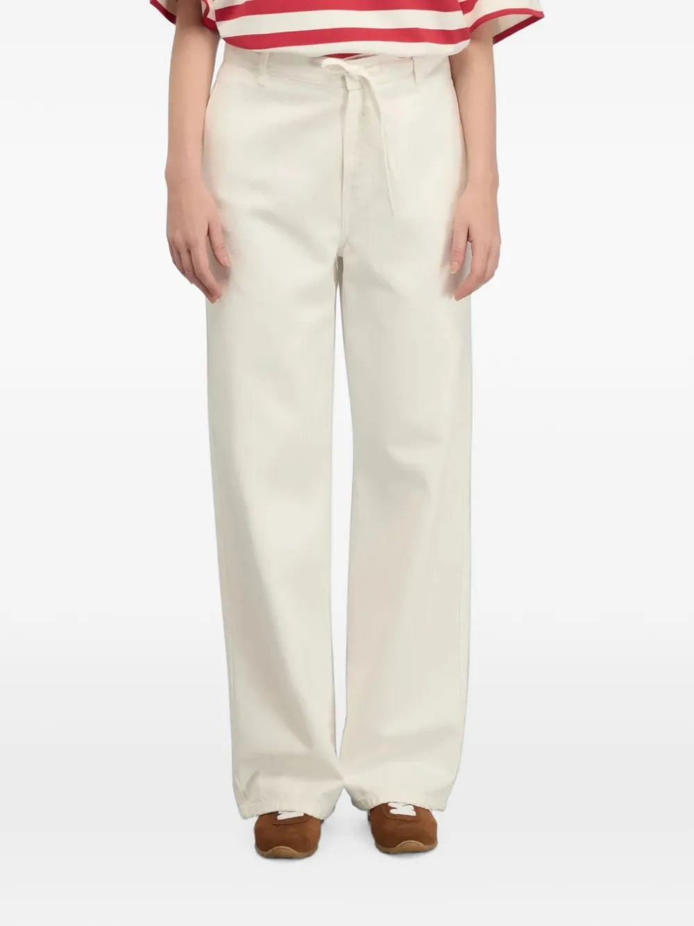 Semicouture Daria drawstring-waist jeans - Toni neutri