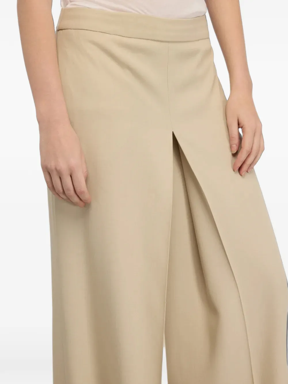 Semicouture Gala palazzo plooibroek Beige