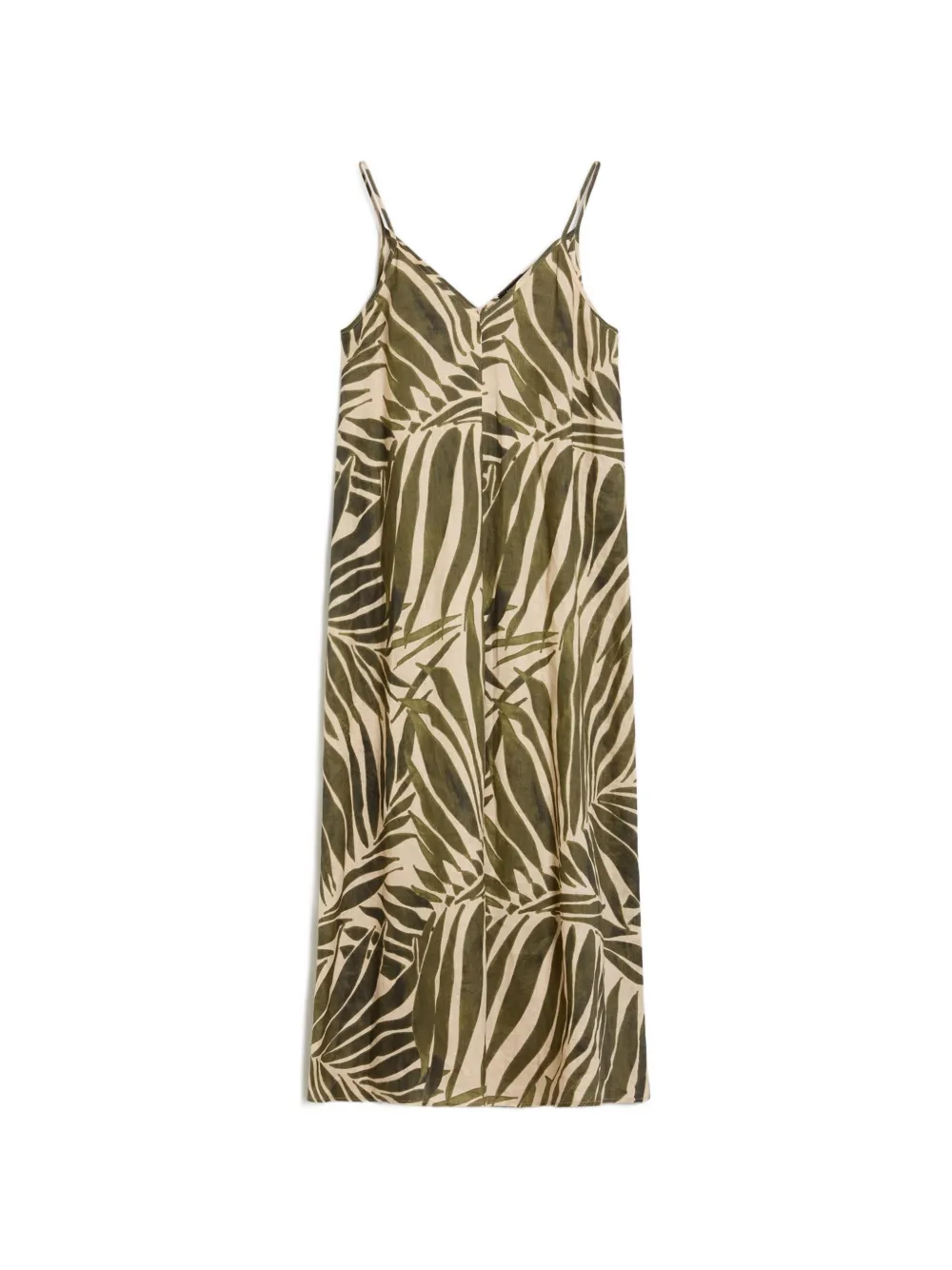 Pennyblack palm-print V-neck dress - Verde