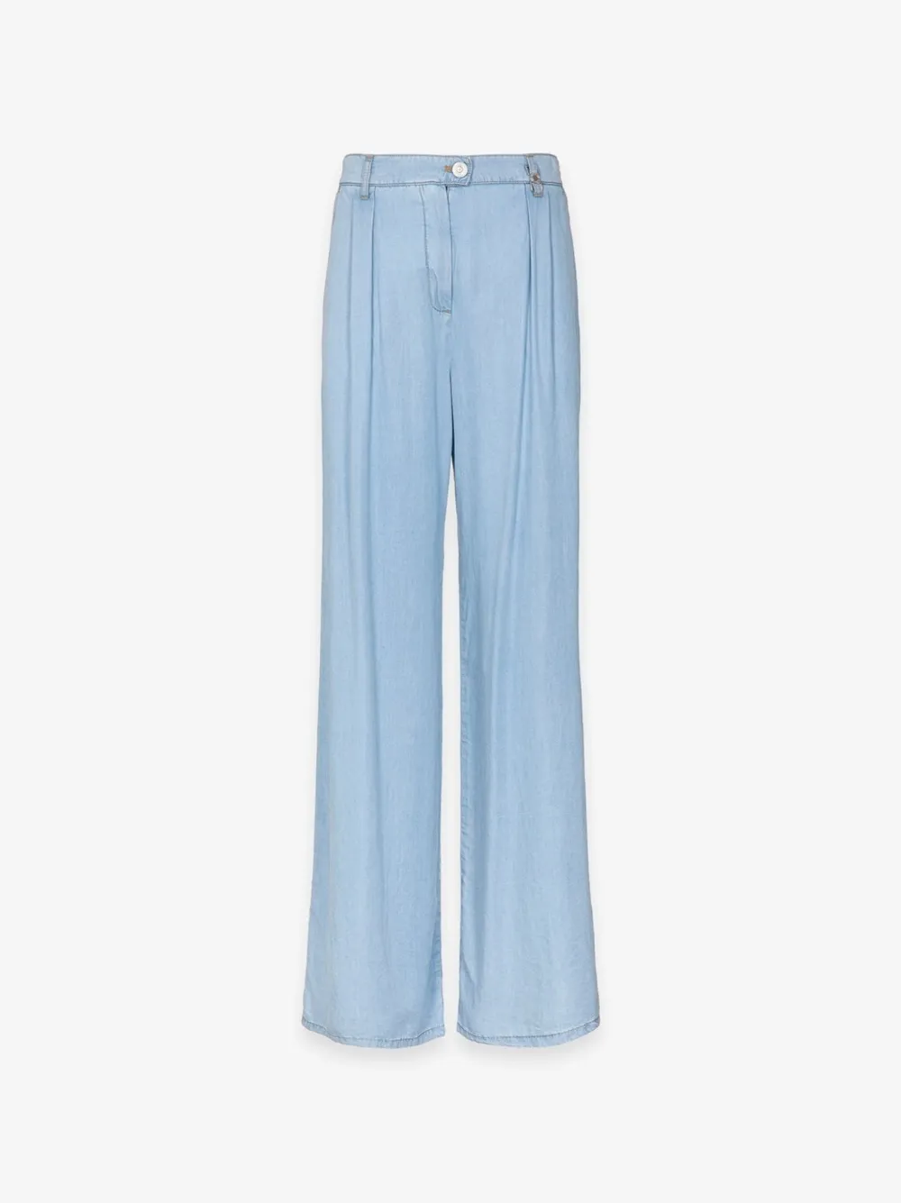 Gaëlle Paris pleated wide-leg jeans - Blu