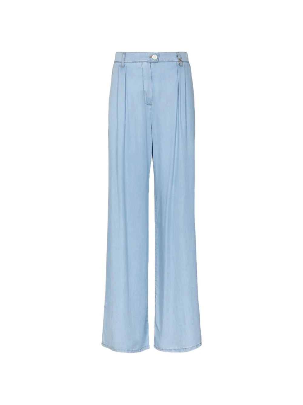 Gaëlle Paris pleated wide-leg jeans - Blu
