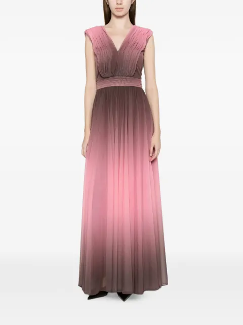Ermanno Scervino degradé-effect pleated maxi dress
