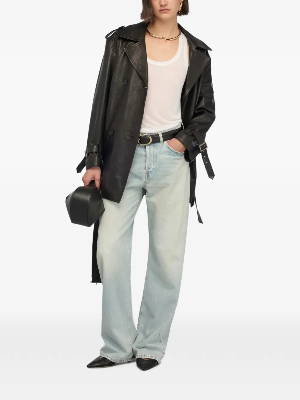 Semicouture Delma jeans met verfspatten Blauw